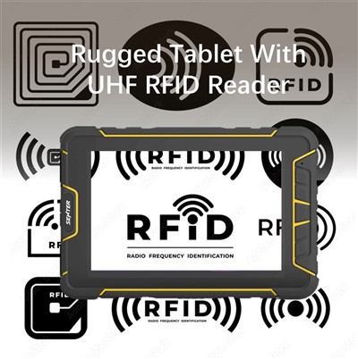 7-инчов здрав таблет с UHF RFID четец